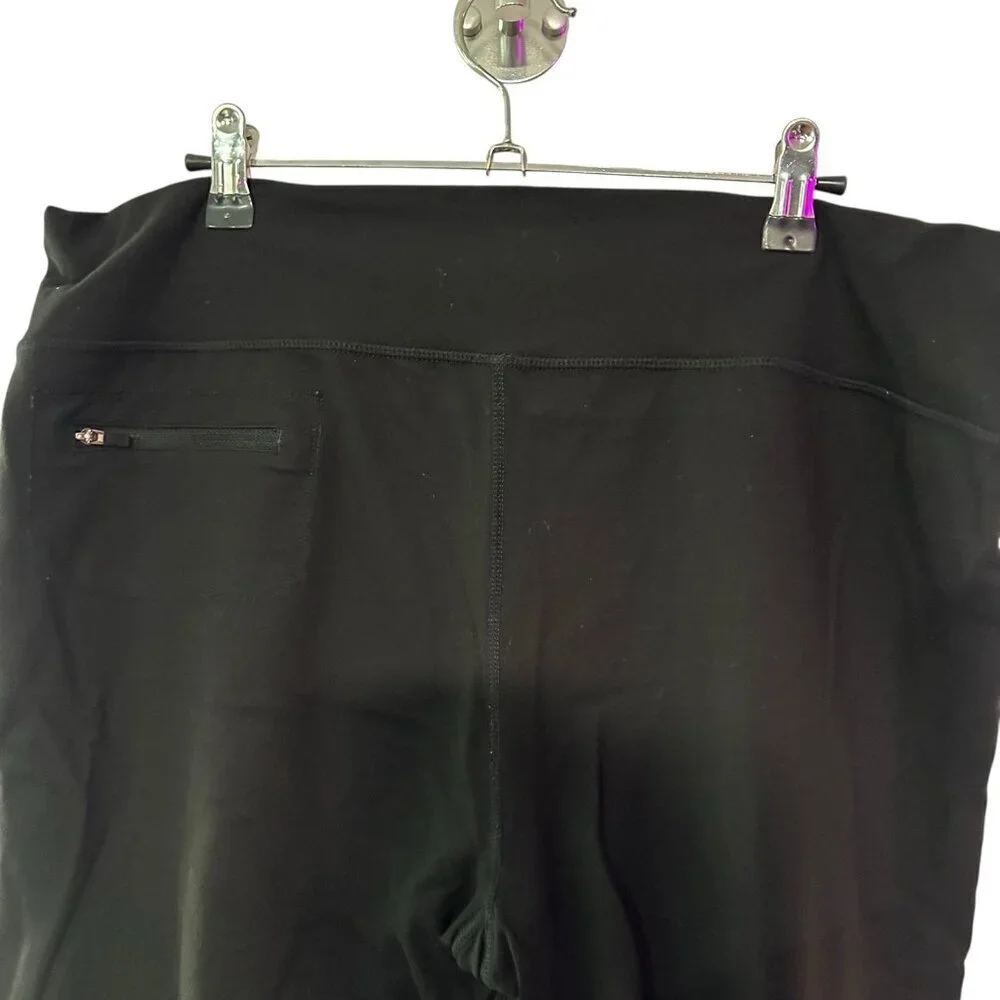 Lululemon Pants Vintage Distressed Adjustable Hem Sweatpants Pull on Black 18